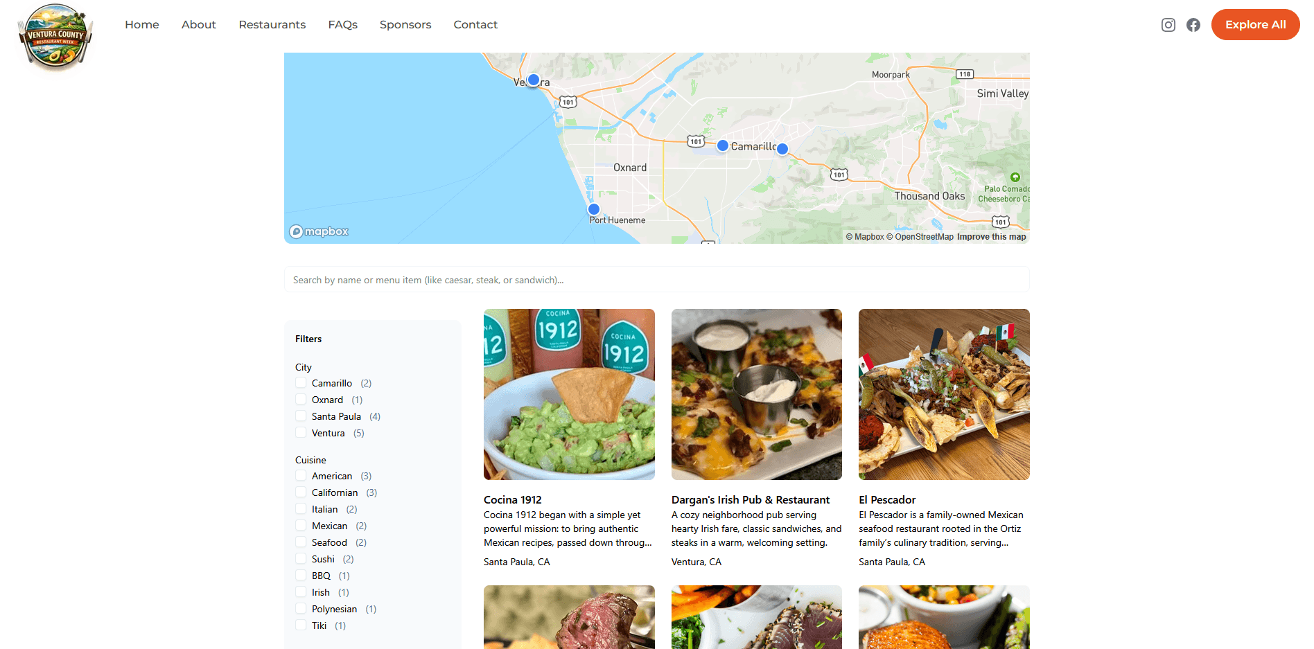 Ventura County Restaurant Week